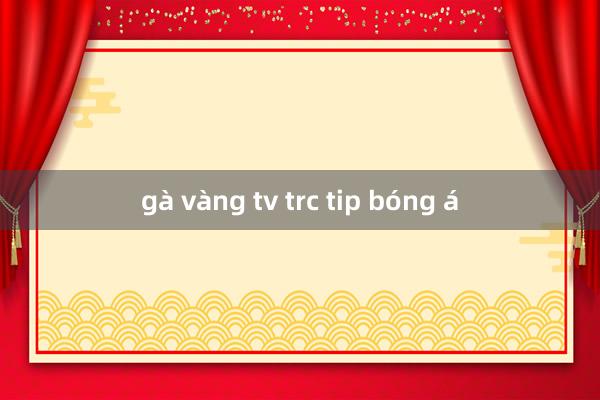 gà vàng tv trc tip bóng á