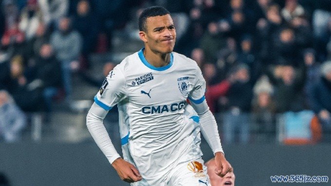 Greenwood mừng bàn trong trận Marseille 1-1 Strasbourg hôm 19/1. Ảnh: AFP