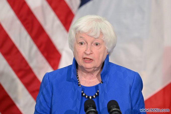 Bộ trưởng Tài chính Mỹ Janet Yellen phát biểu tại đại sứ quán Mỹ ở Paris， Pháp năm 2023. Ảnh: AFP